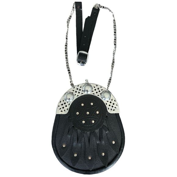 Scottish LLC Sporran Traditional Scottish Pouch With Adjustable Leather Belt. - Picture 3 of 6